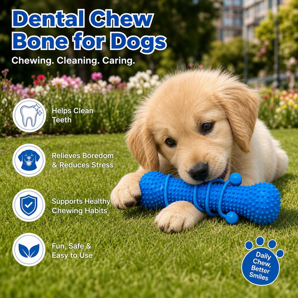 Dog Teething Dental Chew Stick - Teeth Cleaning Dog Chew Bone review and price