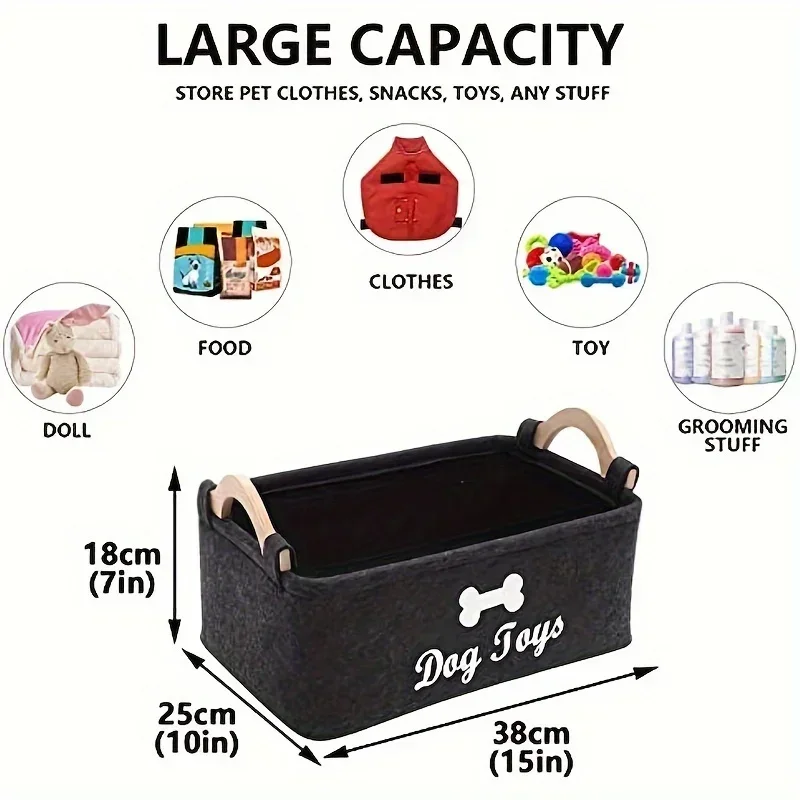 Felt pet toy box, dog toy box, - Indestructible Dog Chew Toy review and price