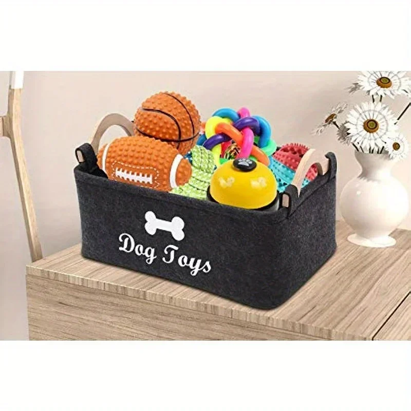 Felt pet toy box, dog toy box, - Indestructible Dog Chew Toy review and price